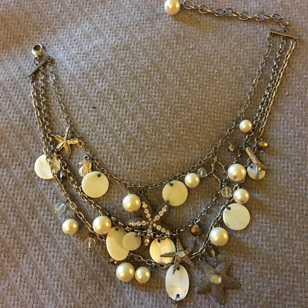 Starfish statement necklace